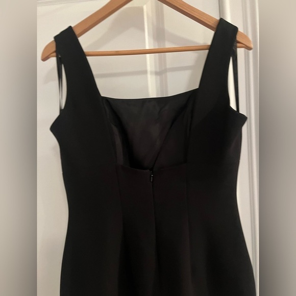 Andrea Polizzi for Rex Lester petite Sz. 12 square neckline dress black - Picture 6 of 9